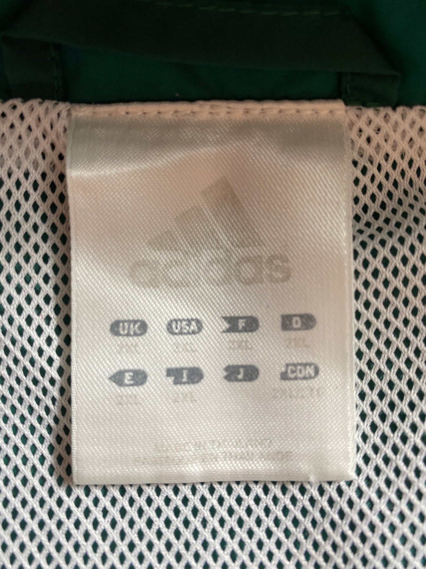 90’s ADIDAS Size XL Vintage Zip-up Nylon Jacket / K8879