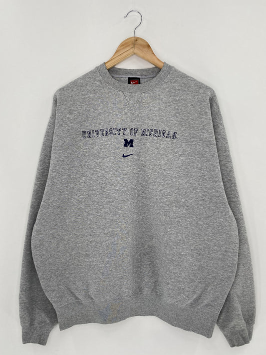 90’s NIKE UNIVERSITY OF MICHIGAN Size L Vintage Sweat-Shirt   / K5031