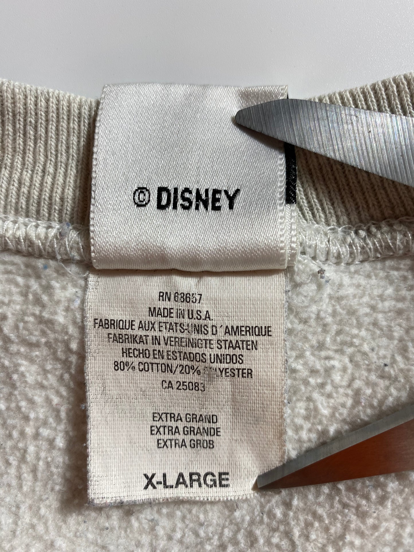 00’ DISNEY MICKEY Made in USA Size XL Vintage Sweat-shirt / 8259