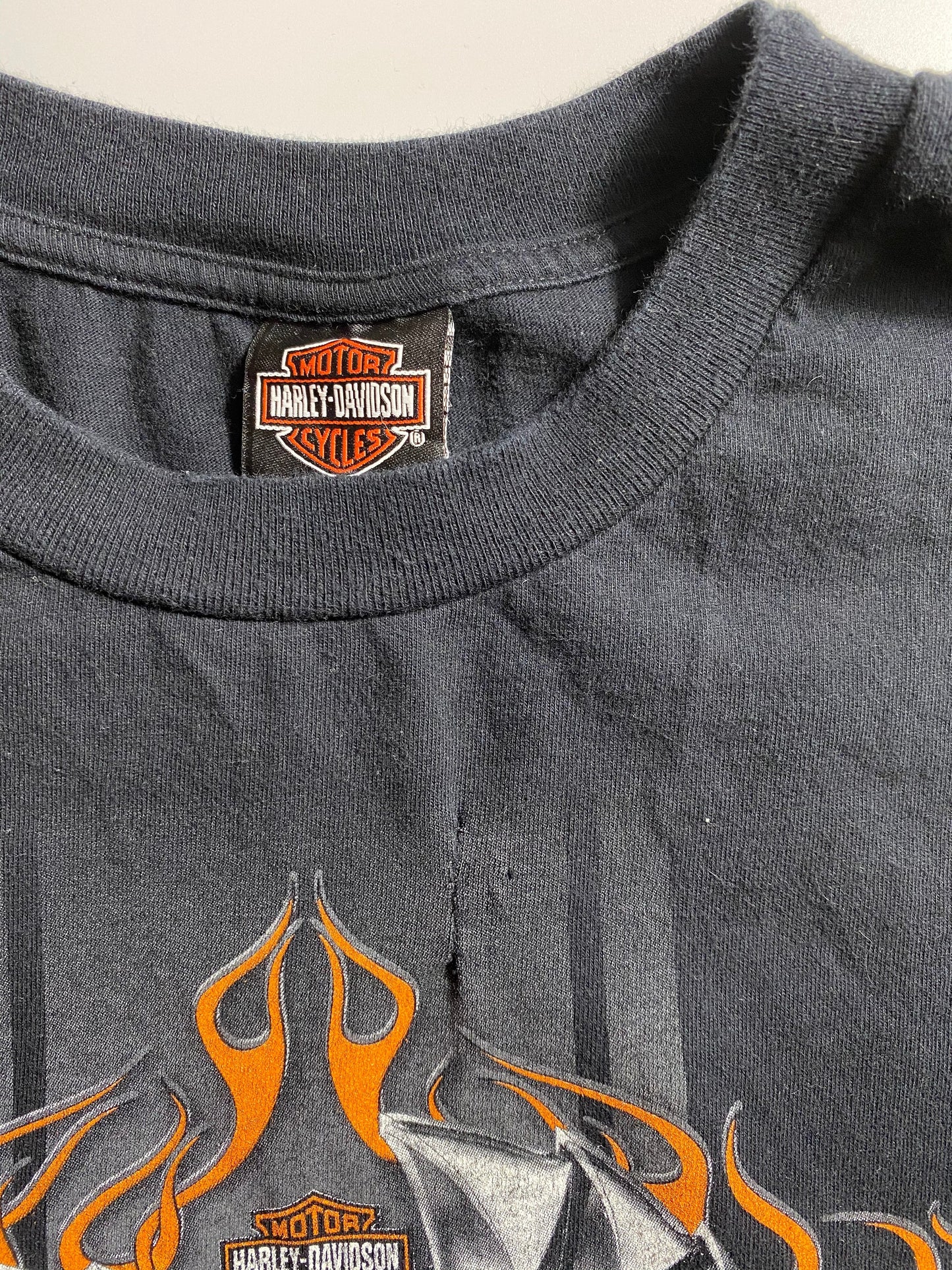 2005 HARLEY DAVIDSON Made in USA Size XXXL Vintage Long Sleeve T-Shirt / A8605