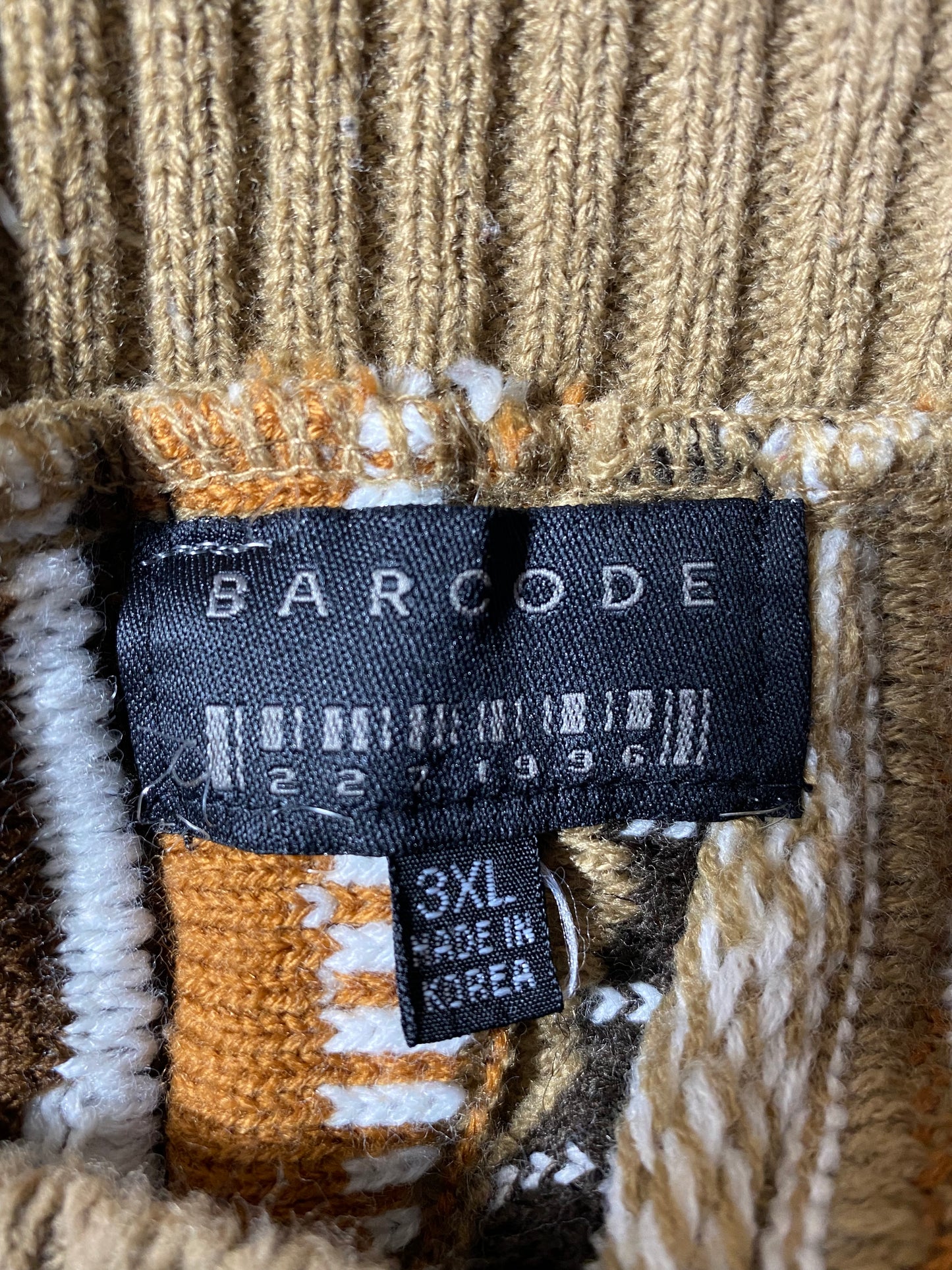 Vintage 3D COOGI- Style Size XXXL Knit Sweater / K3683