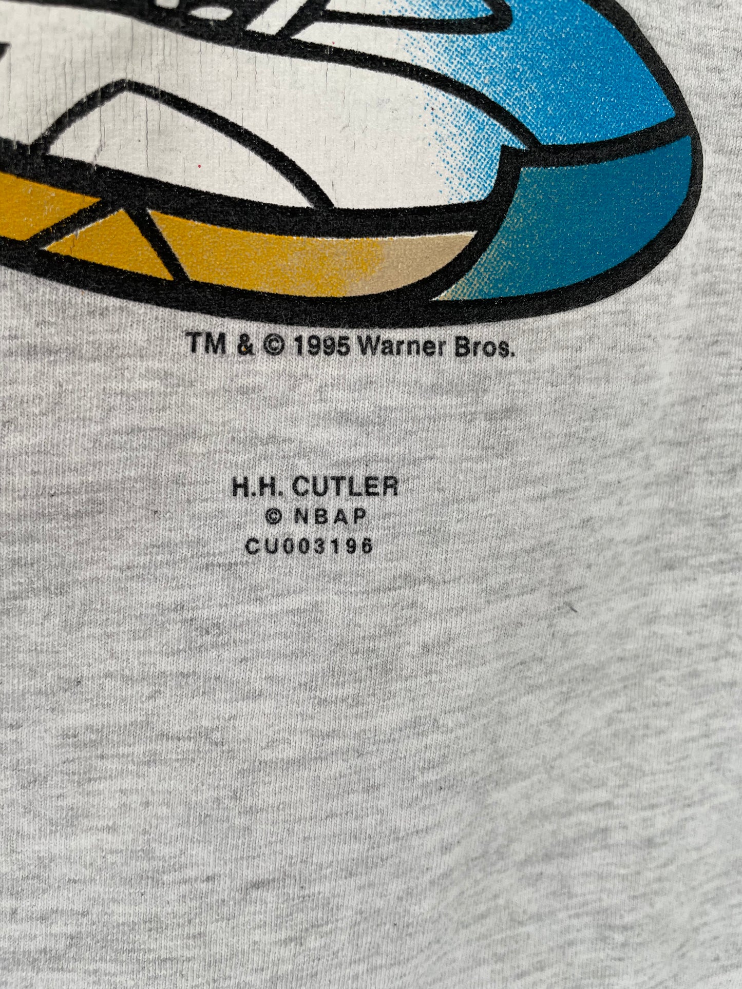 1995 CHICAGO BULLS x TAZ Size L Vintage NBA T- SHIRT / K1324