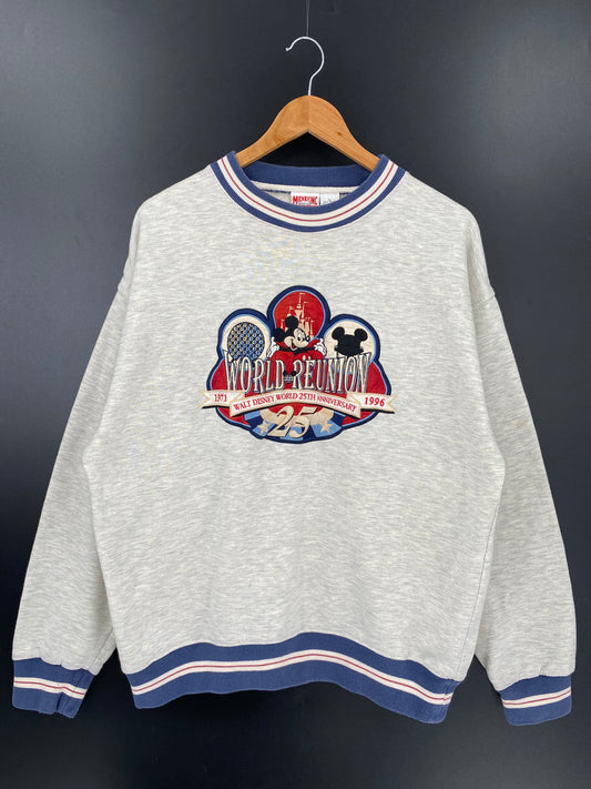 90’s WALT DISNEY WORLD 25th Anniversary Size L Vintage Sweat-shirt / K2300