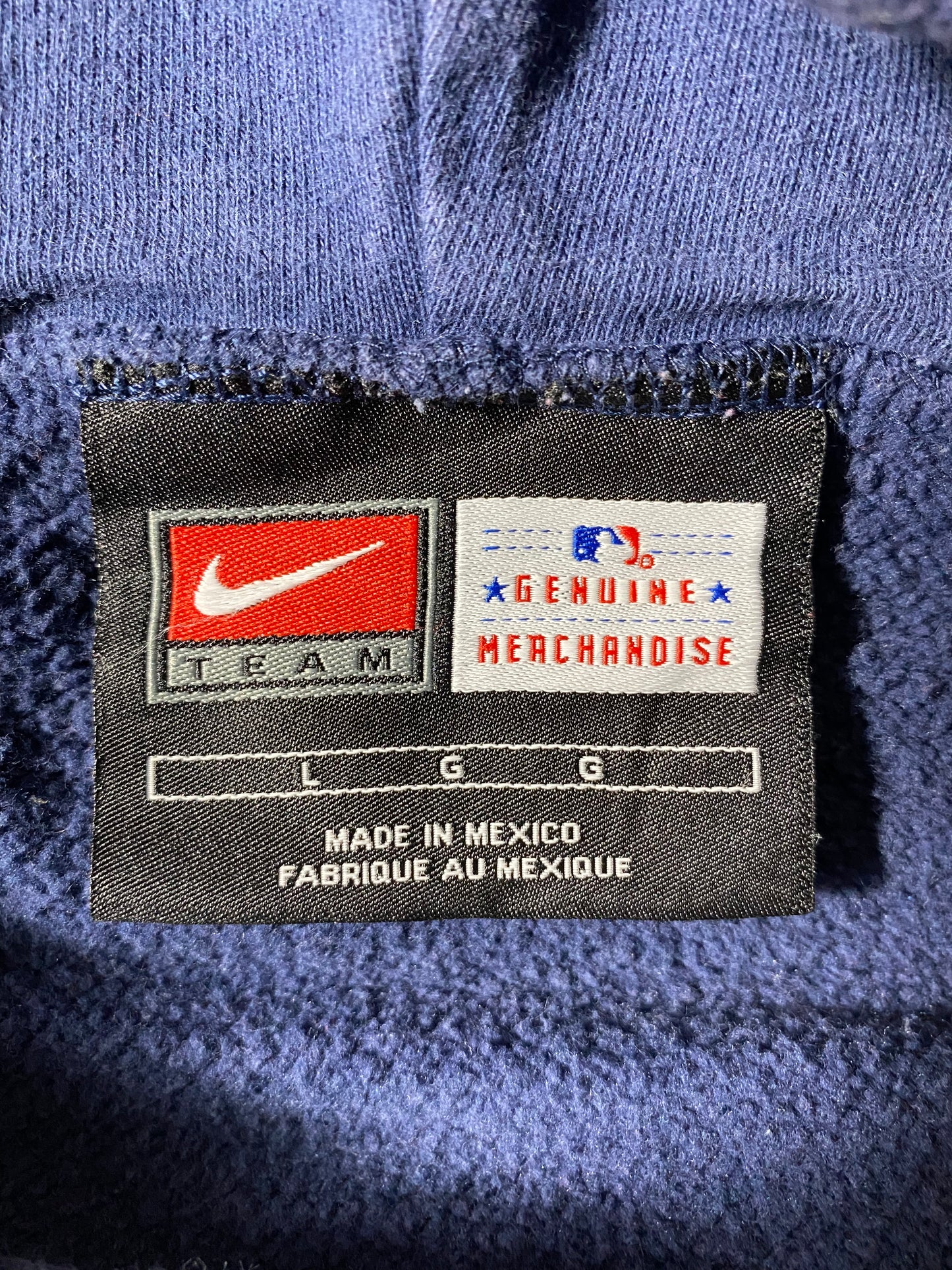 00’ NIKE YANKEES Size L MLB Hoodie Sweat-Shirt / K3558