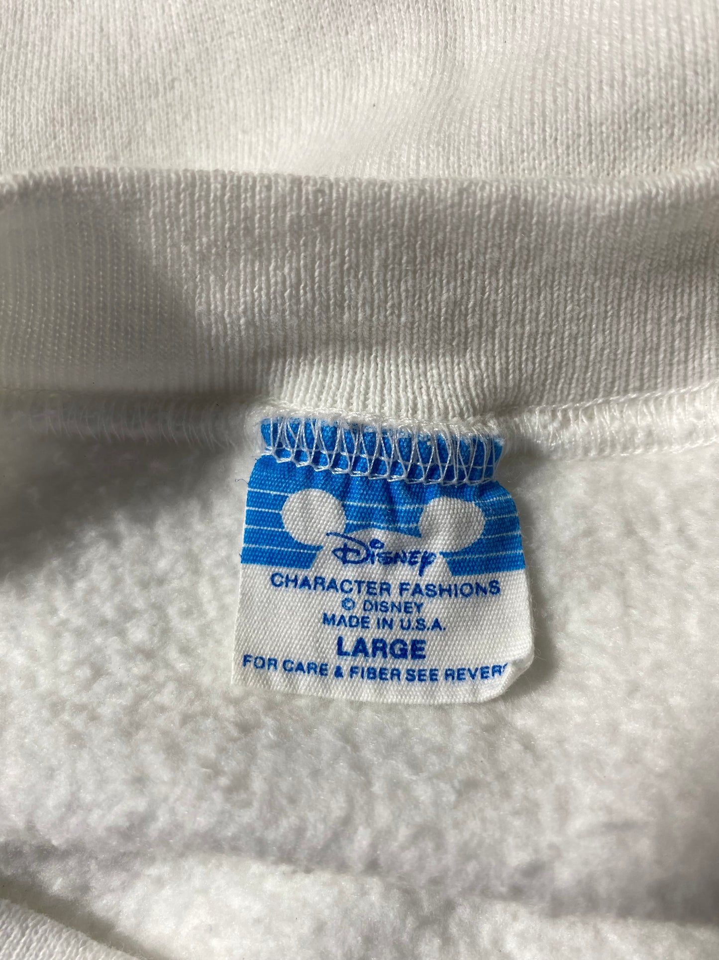 1991' DISNEY LAND MICKEY Made in USA Size L Vintage Sweat-shirt / K3669