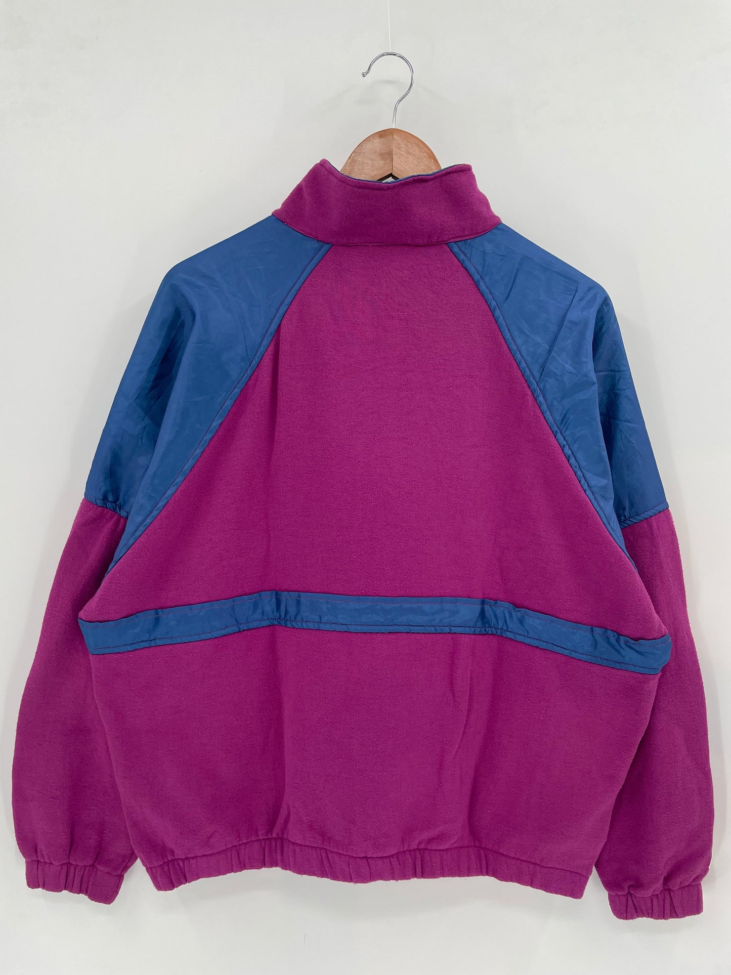 90’s NIKE Size Ladies L Vintage Half Zip Sweat-Shirt / E3259S