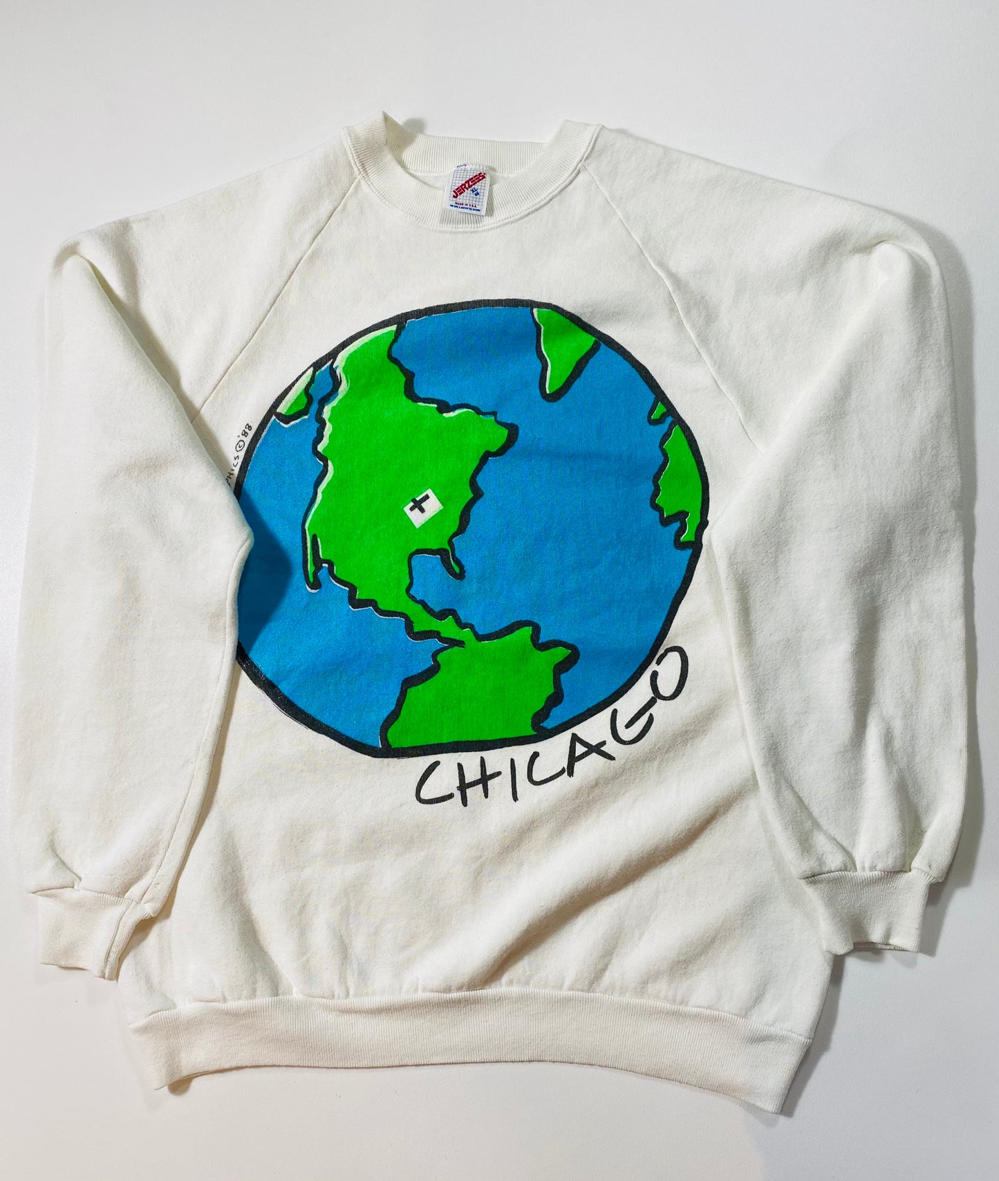 90’s CHICAGO Made in USA Size XL Vintage Sweat-Shirt / 6955