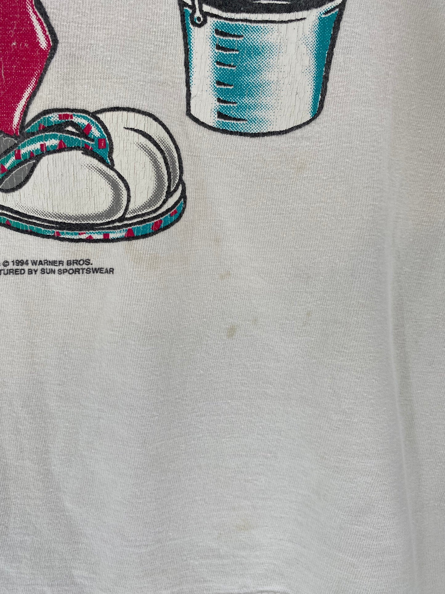 1994 LOONEY TUNES Size Approx.XL Vintage T-shirt / K399