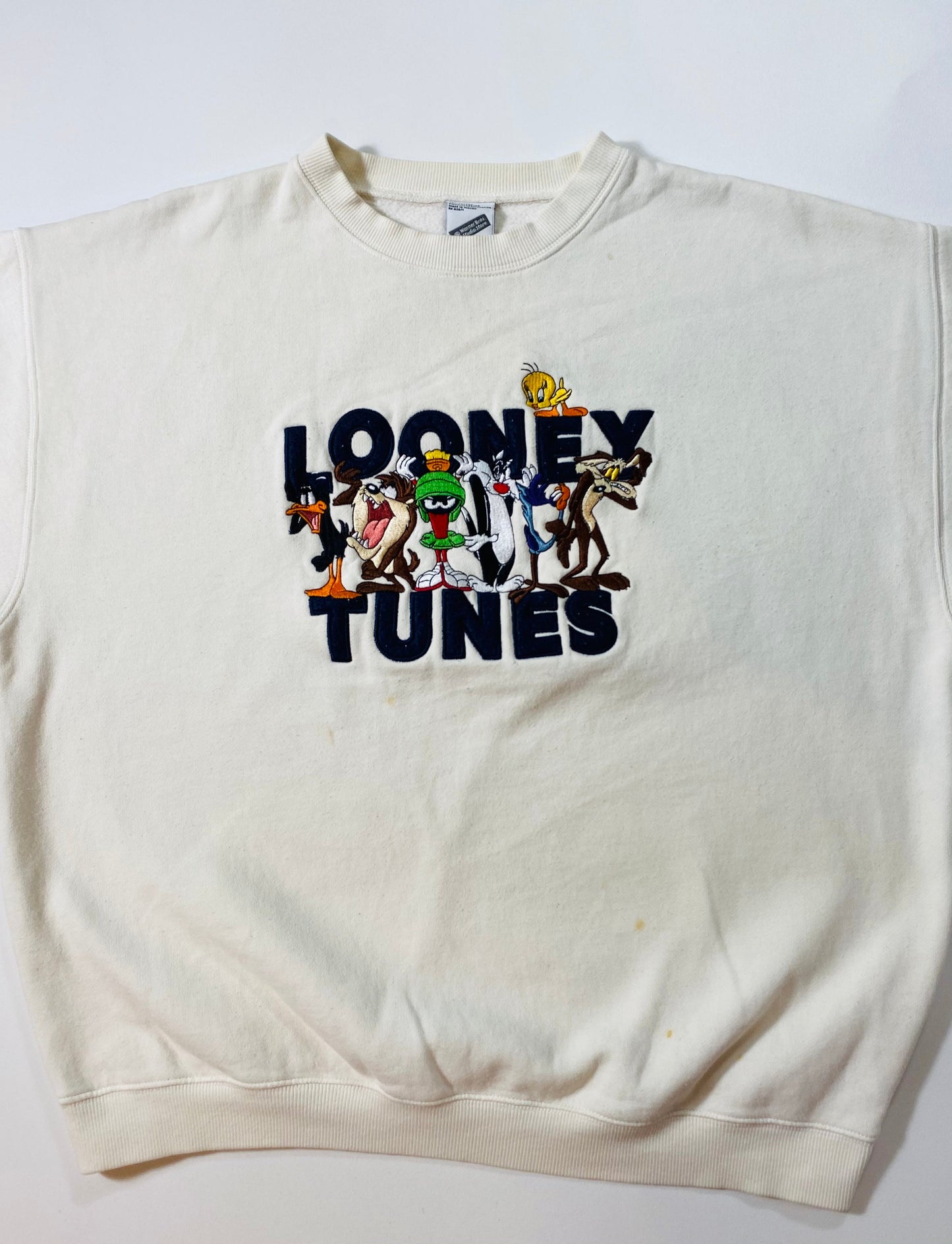 00' WARNER BROS. LOONEY TUNES Size L Vintage Sweat-shirt / K7165