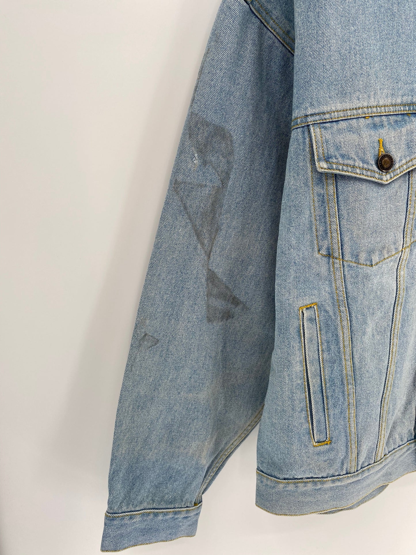 90's SNOOPY Size XL Vintage Denim Jacket / K6740