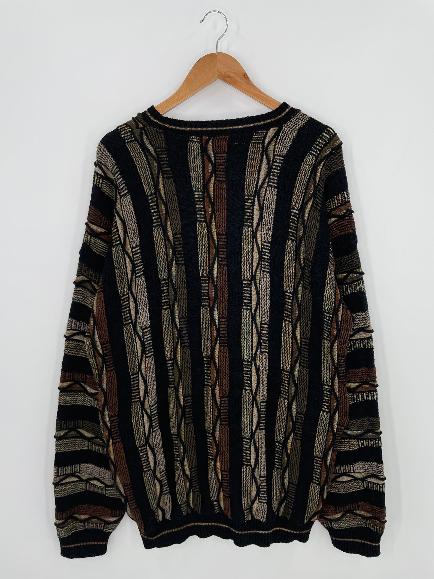 Vintage 3D COOGI-Style Knit Sweater / K955