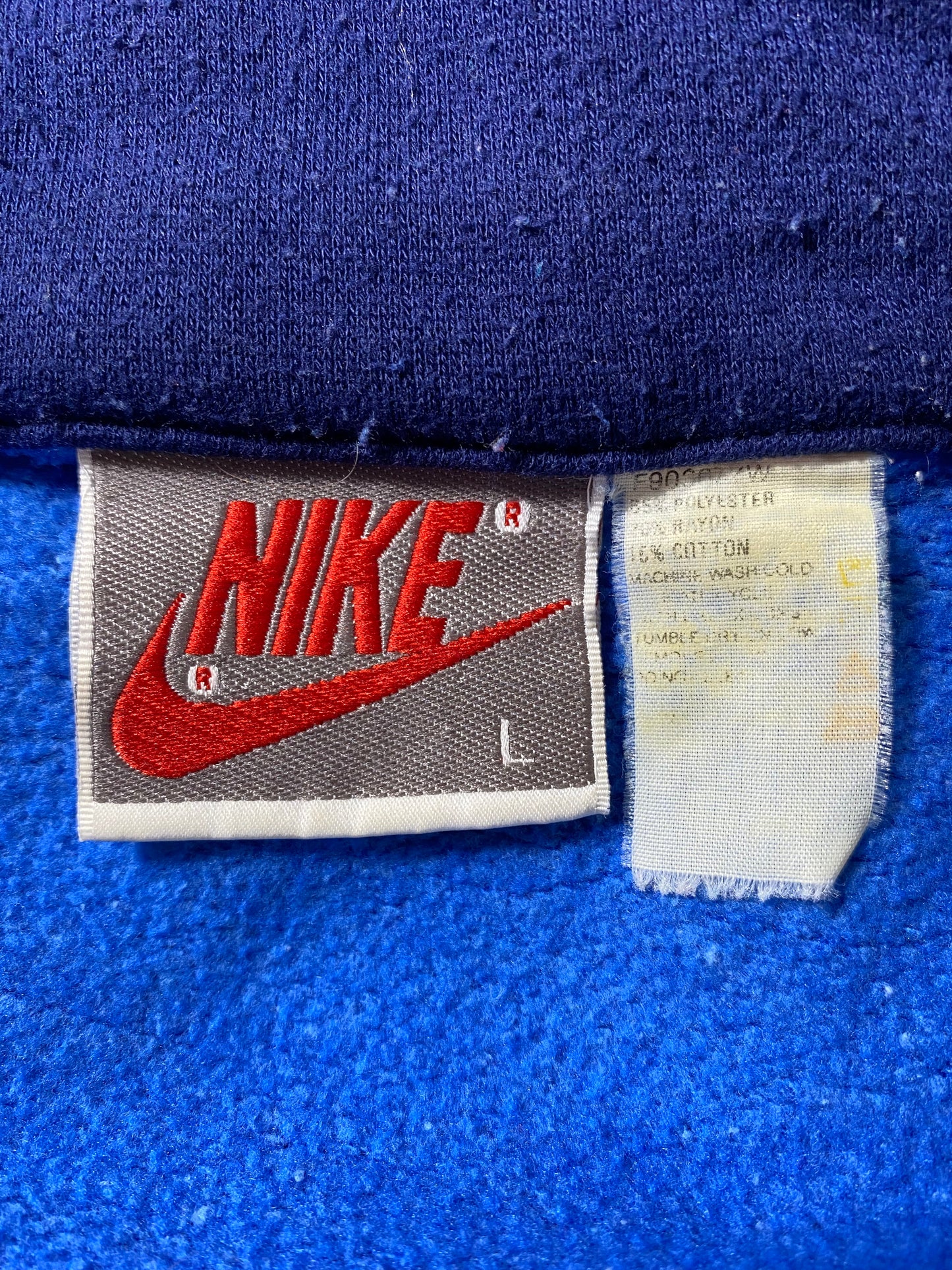90’s Silver tag NIKE Size L Vintage Zip-up Sweat shirt / K1801