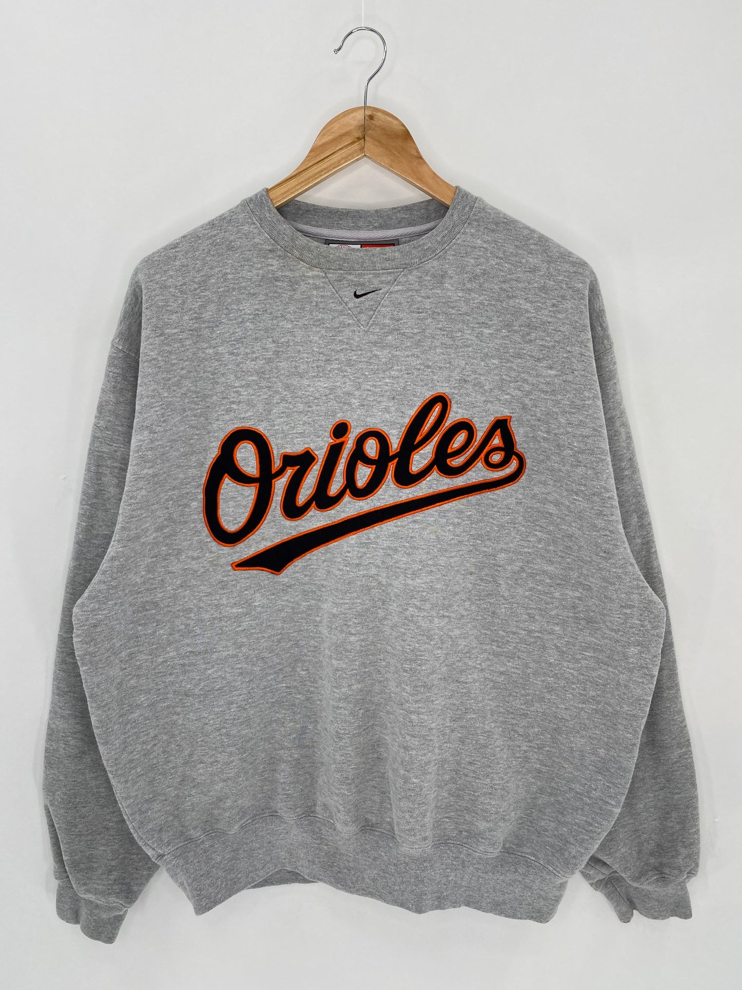 00' NIKE ORIOLES Size M Vintage MLB Sweat-shirt / 6562