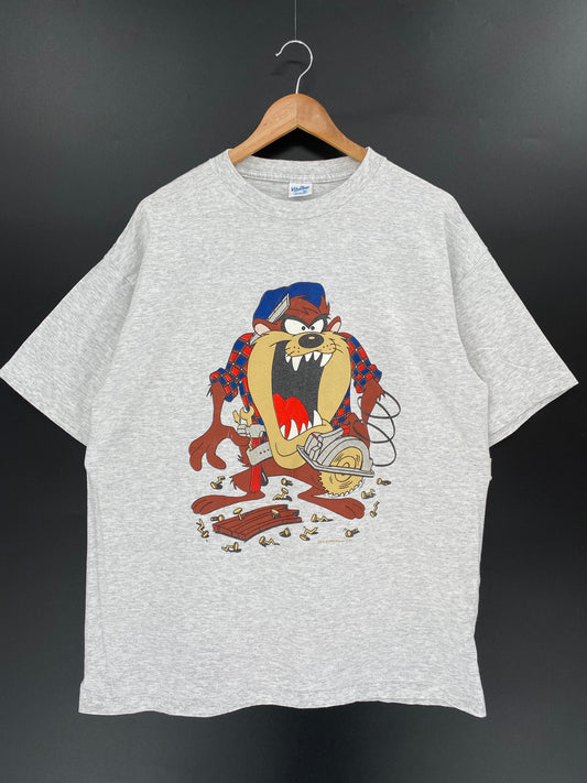 1993 LOONEY TUNES TAZ Made in USA Size XL Vintage T- Shirt / E3594T