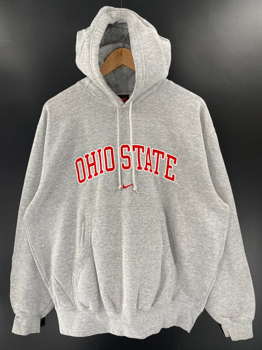00' NIKE  OHIO STATE Size M Vintage Hoodie Sweat-Shirt / K3517