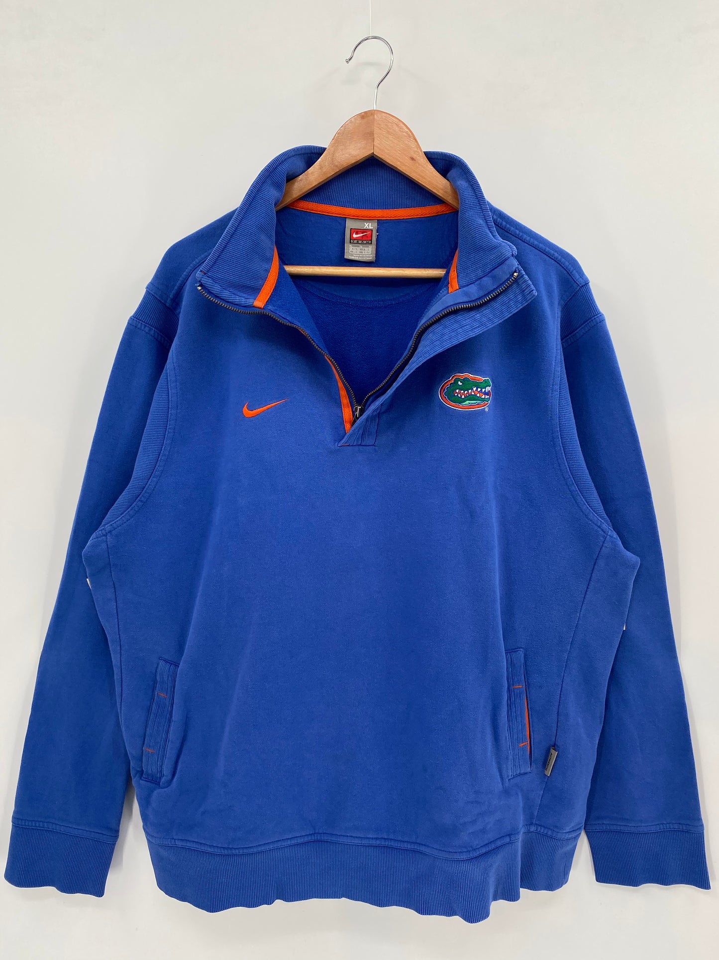 00’ NIKE FLORIDA GATER  Size XL Vintage College Half-zip Sweat-Shirts / K2599