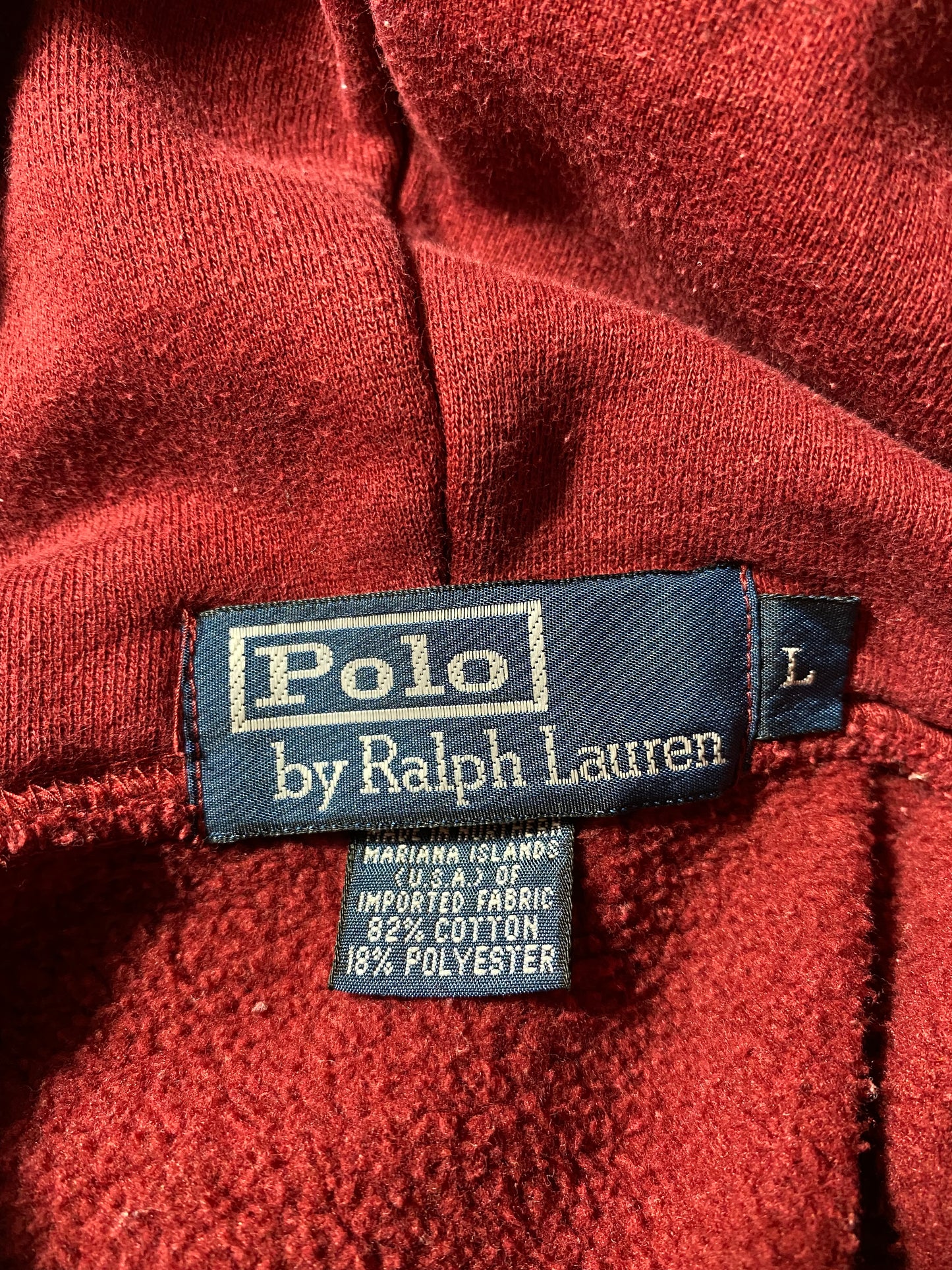 90’s POLO RALPH LAUREN Size L Hoodie Sweat-Shirts/ K3250