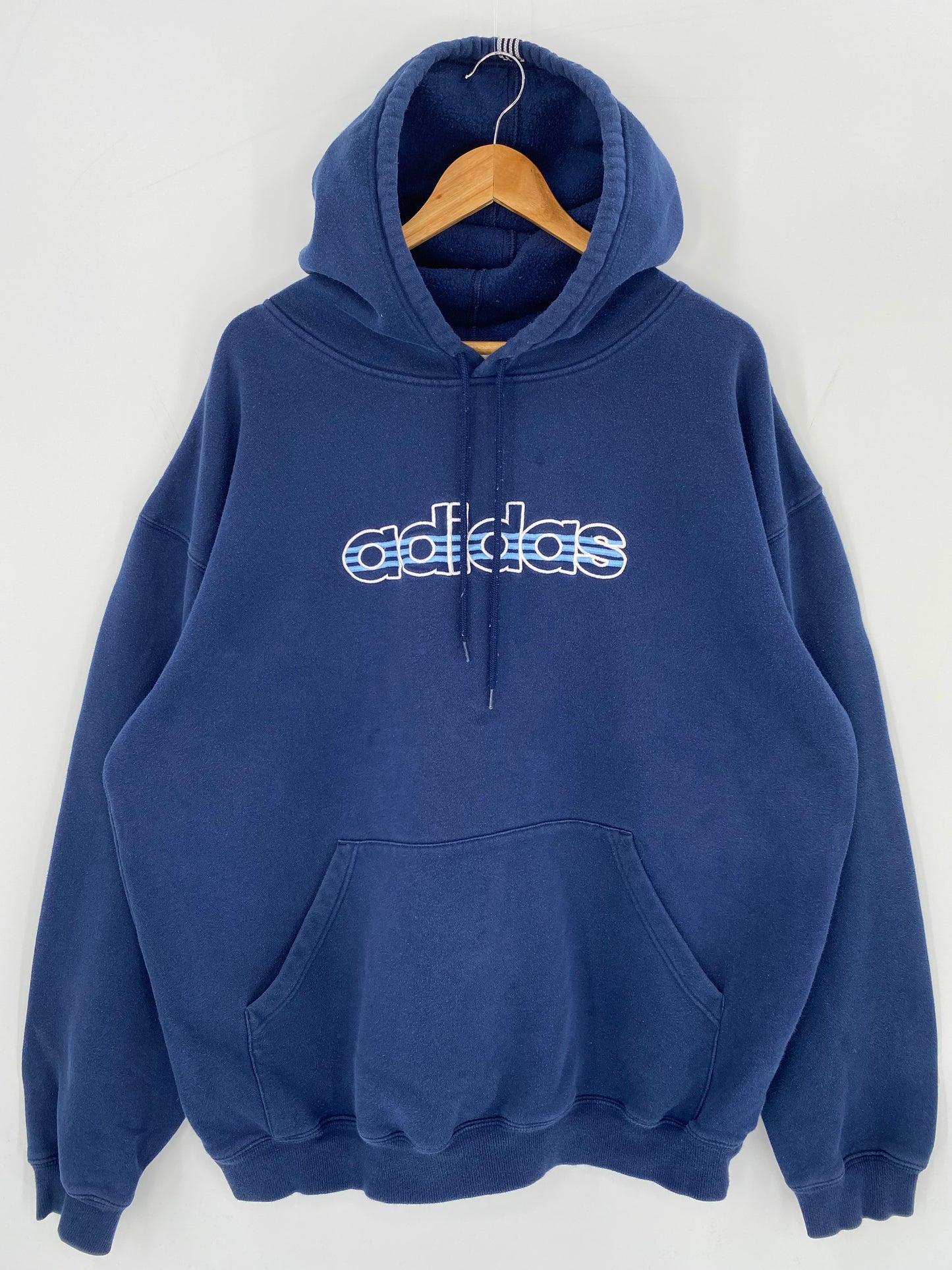 00’ ADIDAS Size L Hoodie Vintage Sweat-Shirt / 9377