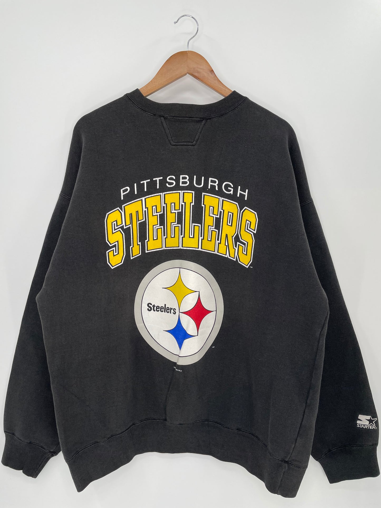 1993 STARTERS PITTSBURG STEELERS Size XL Vintage NFL Sweat shirt / K89