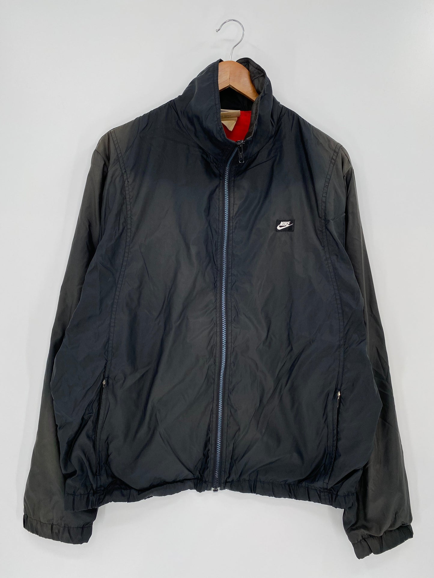 90's NIKE Silver tag Size L Vintage Zip up Nylon-Jacket/ A843