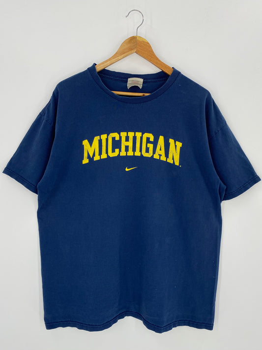 00’ NIKE MICHIGAN Size XL Vintage T-shirt / 7939