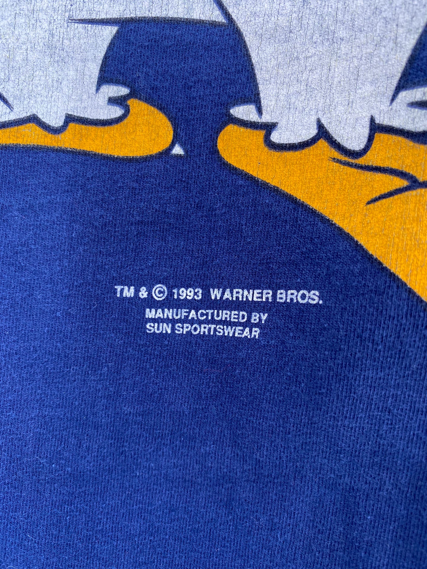 1993' LOONEY TUNES x UNIVERSITY OF MICHIGAN Size No tag (Approx.XL) Vintage Long Sleeve T-Shirt / K1972