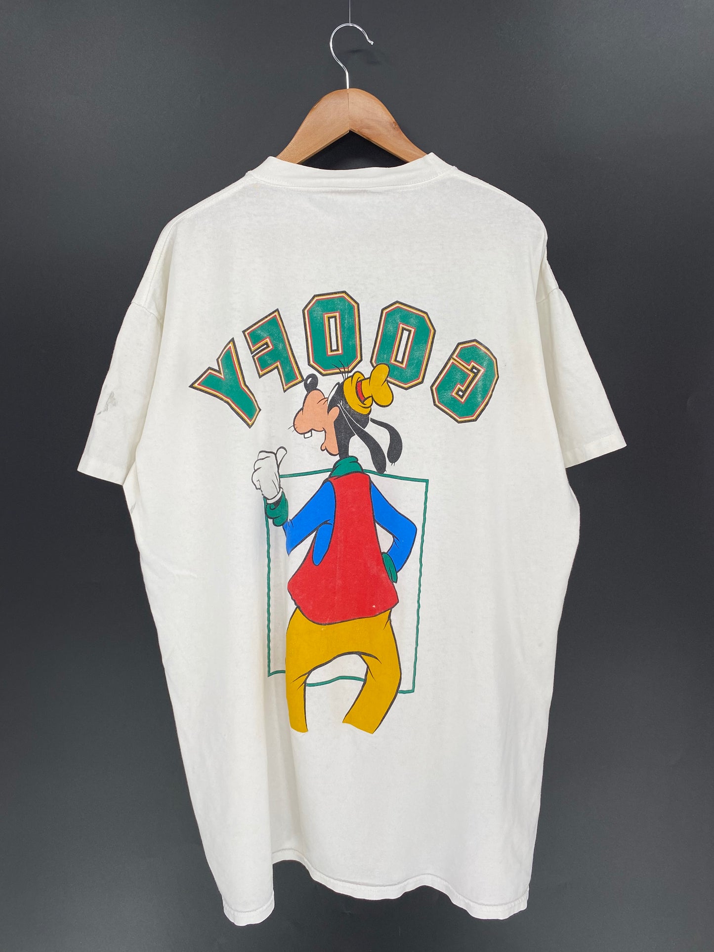 00’ DISNEY GOOFY Made in USA Size One Size (Approx. XXL-XXXL) Vintage T-Shirt / 9484