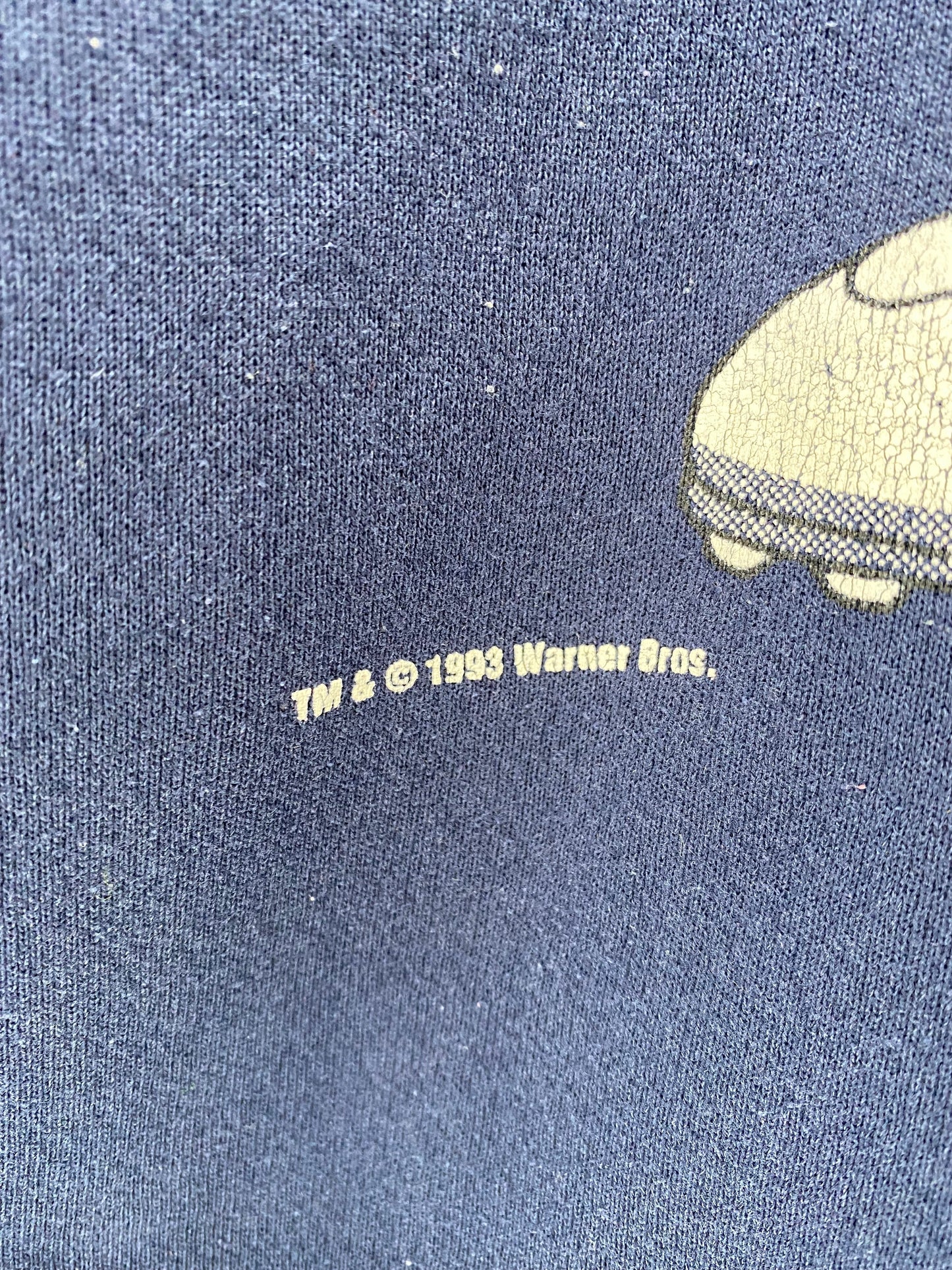 1993 DALLAS COWBOYS x LOONEY TUNES TAZ Size No Tag (Approx.XL) Vintage NFL Sweat-Shirts / A338