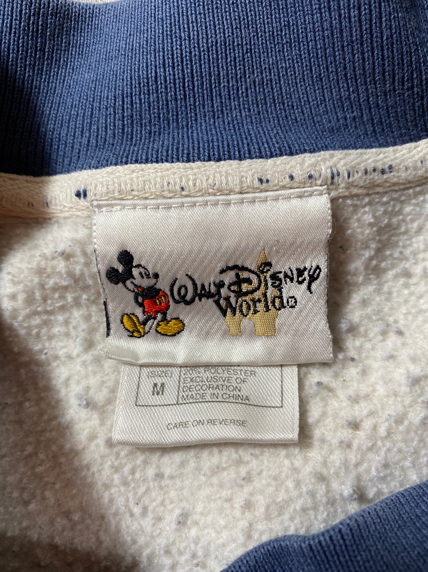 00' WALT DISNEY WORLD MICKEY Size M Vintage Sweat-shirt / K2260