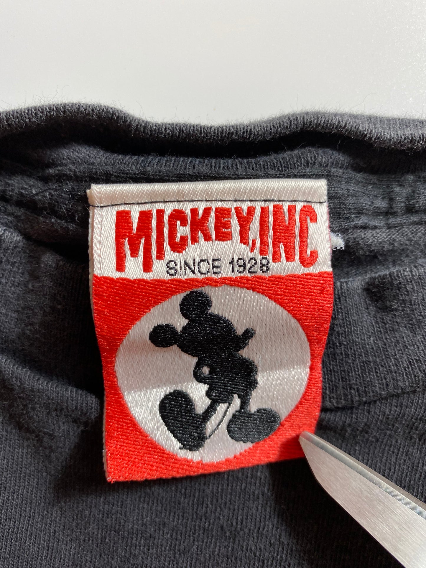 90’s DISNEY MICKEY Made in USA Size Approx. XL Vintage T-Shirt / 8767