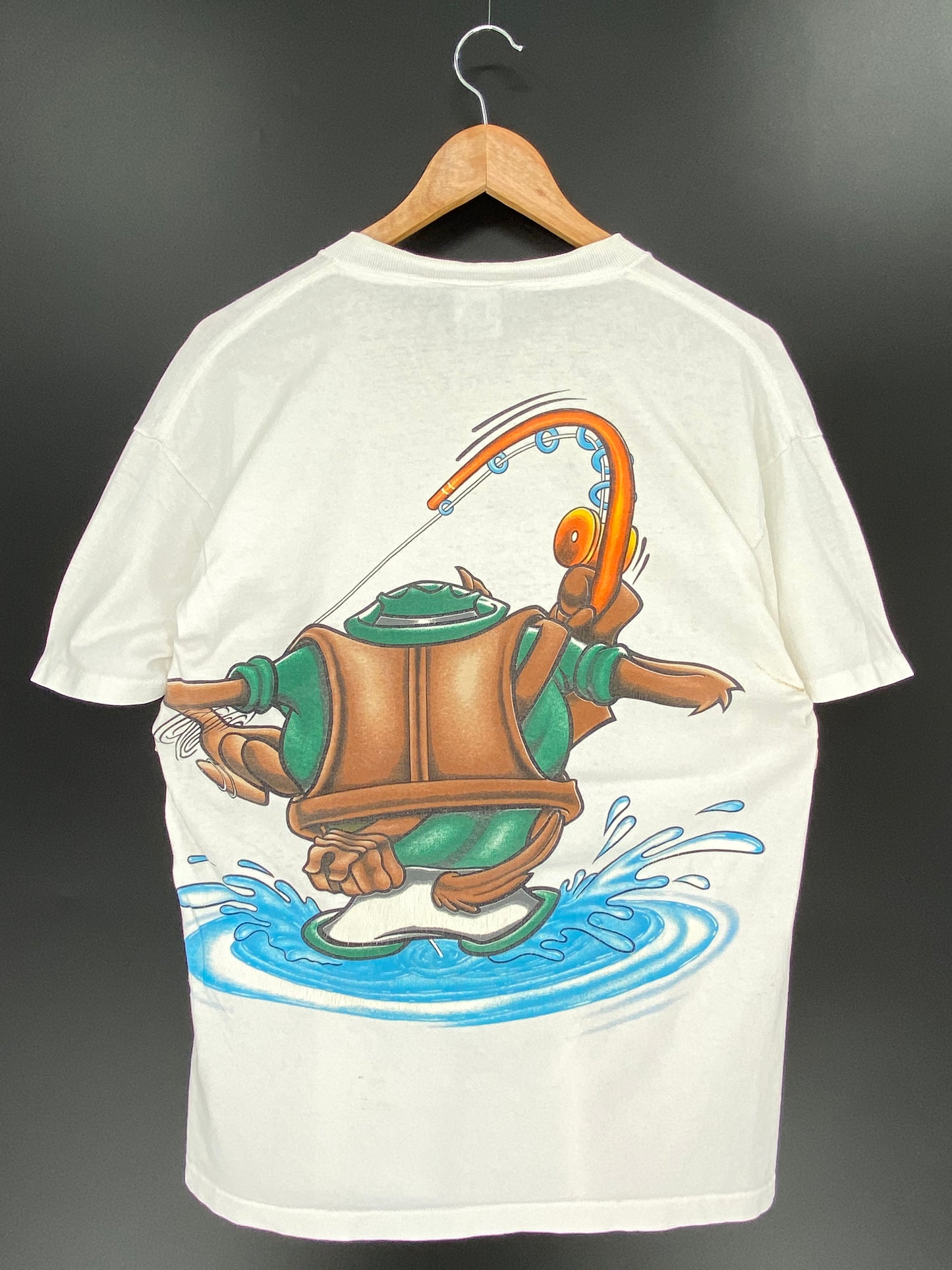 1995 LOONEY TUNES TAZ Made in USA Size L Vintage T-Shirt / 9443