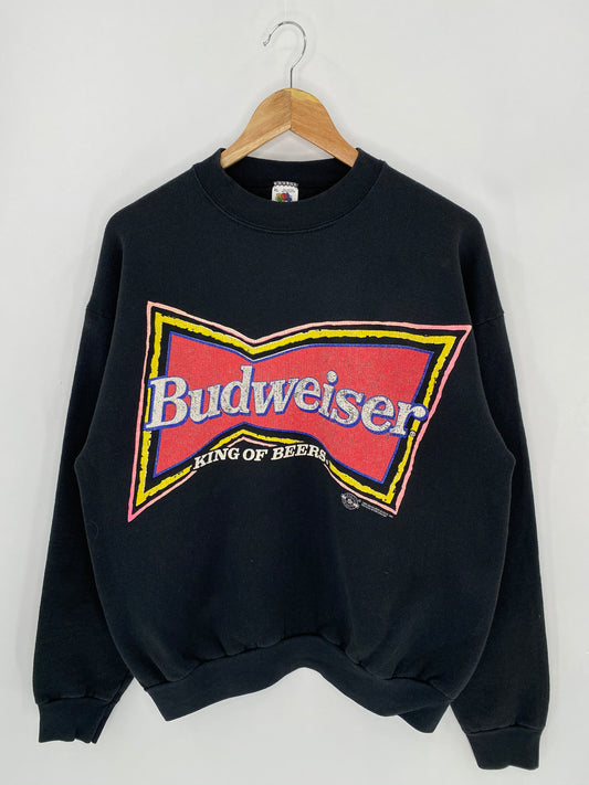 1993 BUDWEISER Made in USA Size XL Vintage 90’s Sweat-shirt / 7377