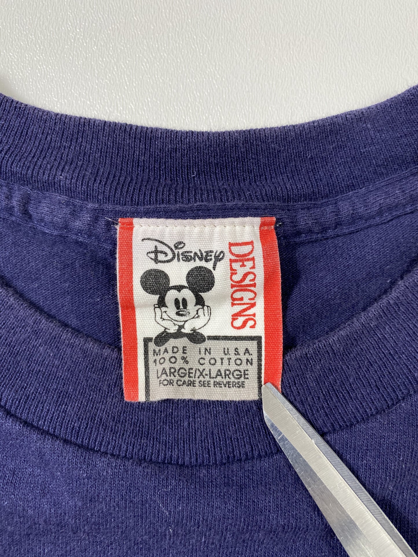 90’s DISNEY MICKEY Made in USA Size L-XL Vintage  T-Shirt/ K5731