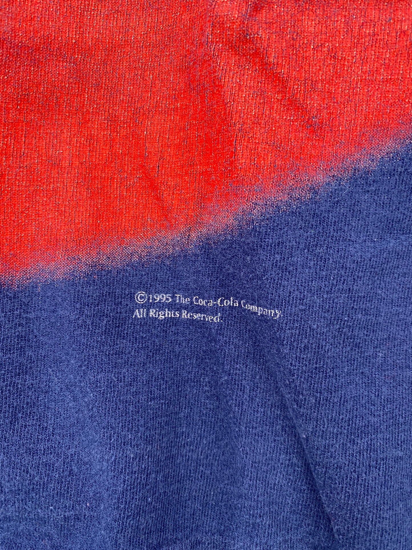 1995 COCA-COLA Made in USA Size XL Vintage T-Shirt / A2014