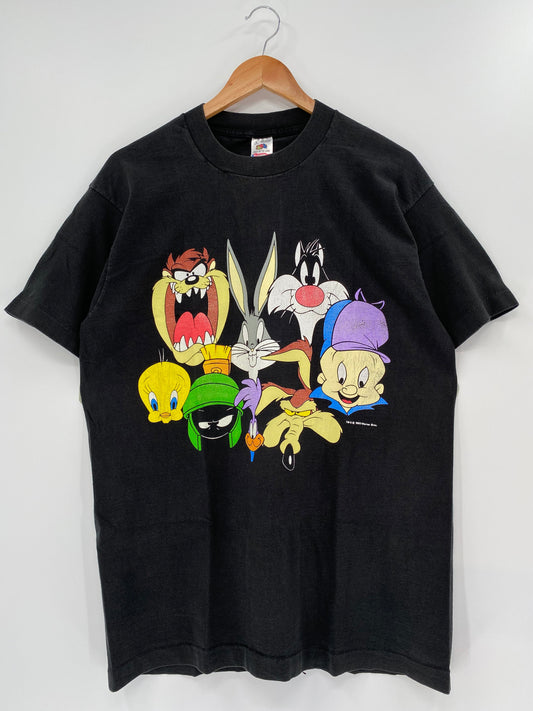 1993' LOONEY TUNES Made in USA Size L Vintage T-Shirts / A2350