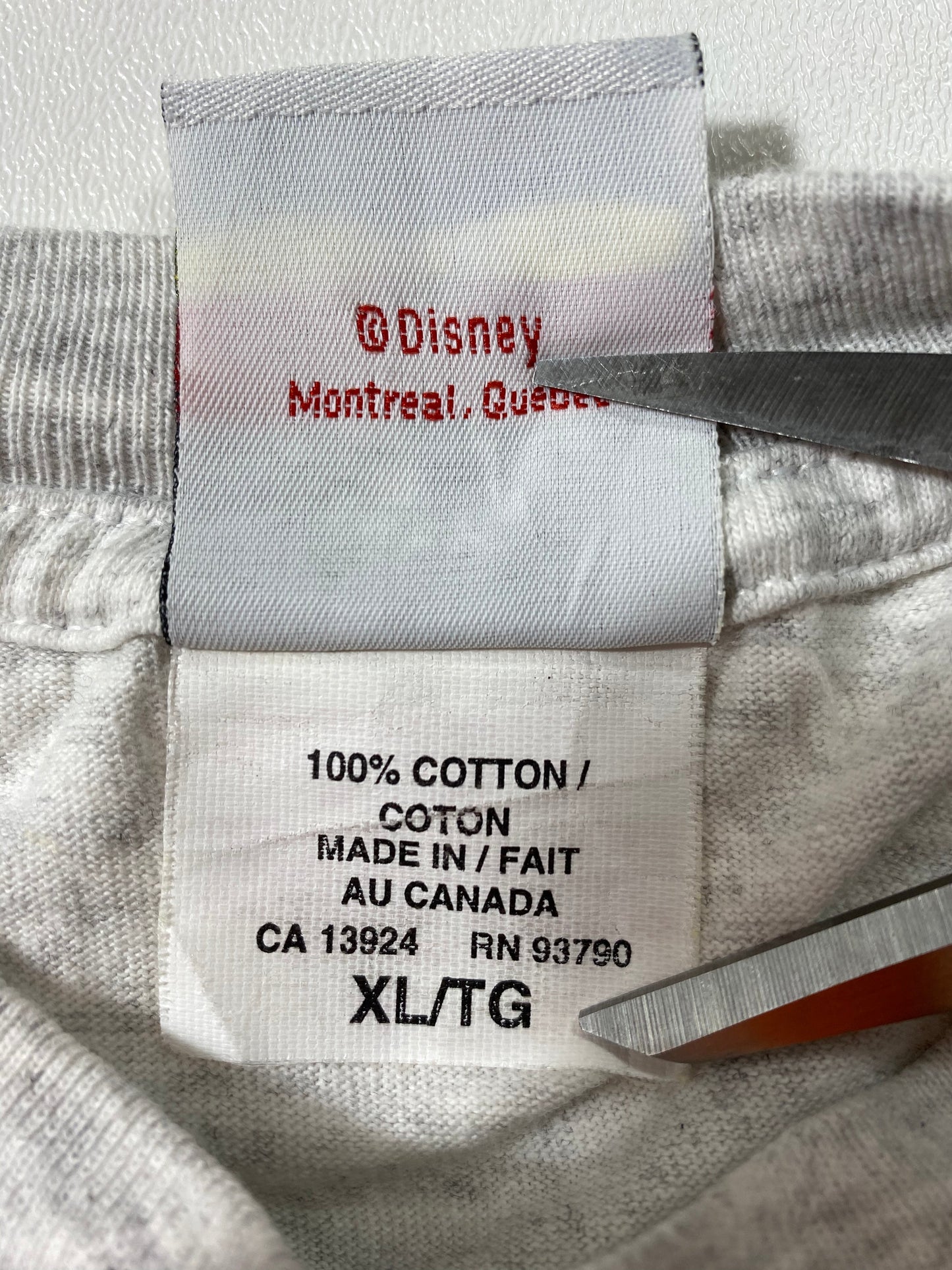 90’s Disney Mickey Size XL Vintage T-Shirt / K7160