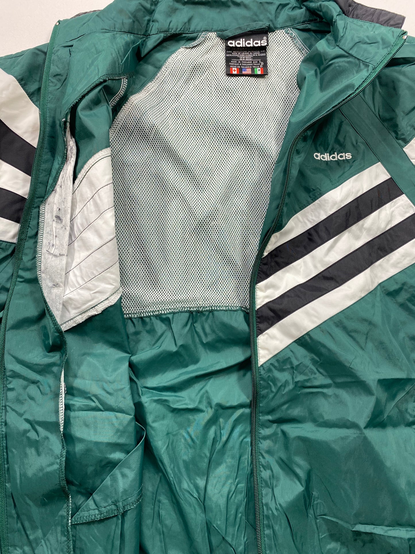 90’s ADIDAS Size L Vintage Nylon Jacket / 5818