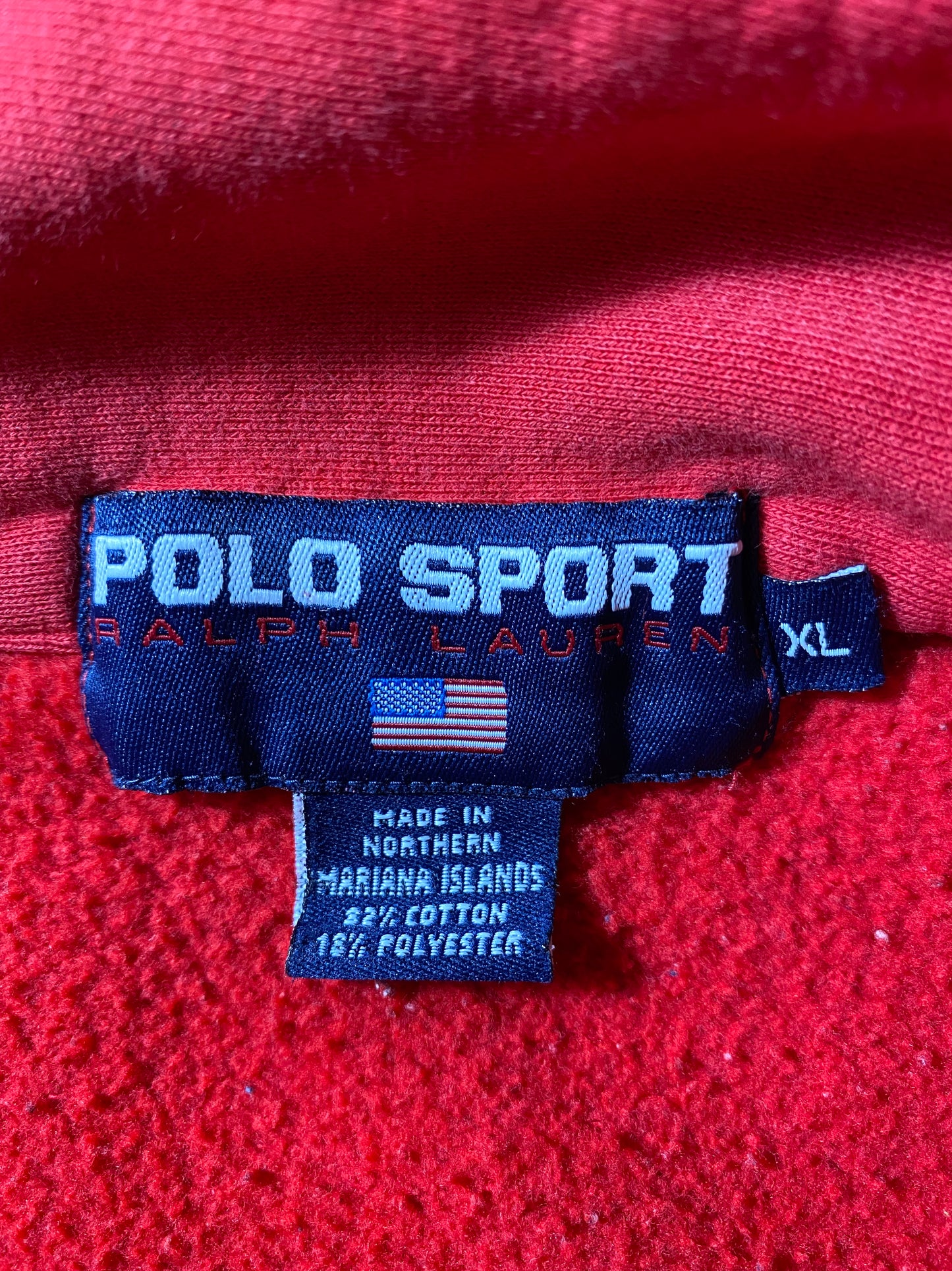 90’s POLO SPORTS RALPH LAUREN Size XL Vintage Half-zip Sweat-Shirts/ K3253