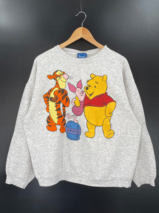 00’ DISNEY POOH Made in USA Size XL Vintage Sweat-shirt / A3885