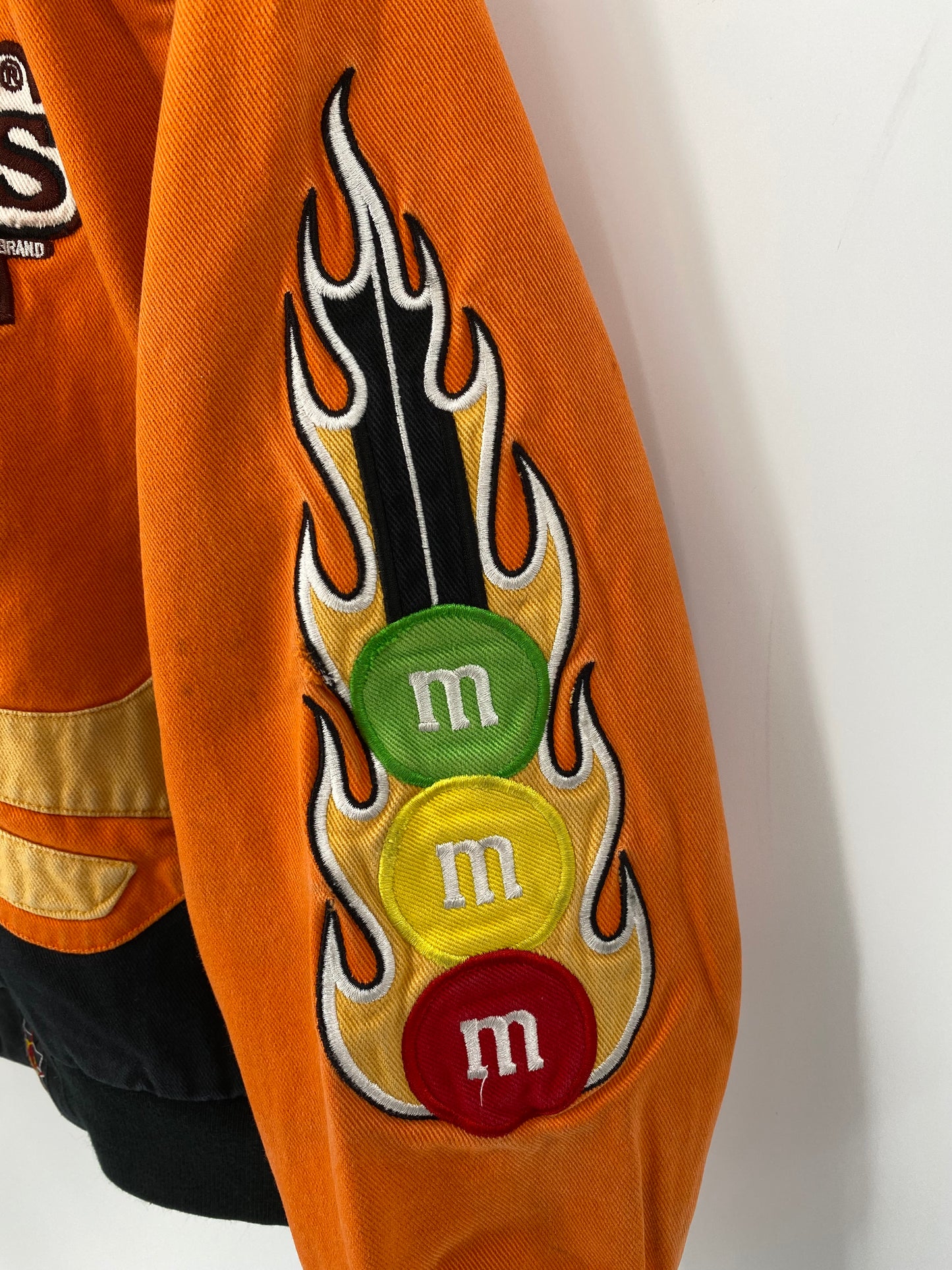 Vintage NASCAR M&M’S Size Kids XL(Approx.Ladies XS) Racing Jacket / K3673