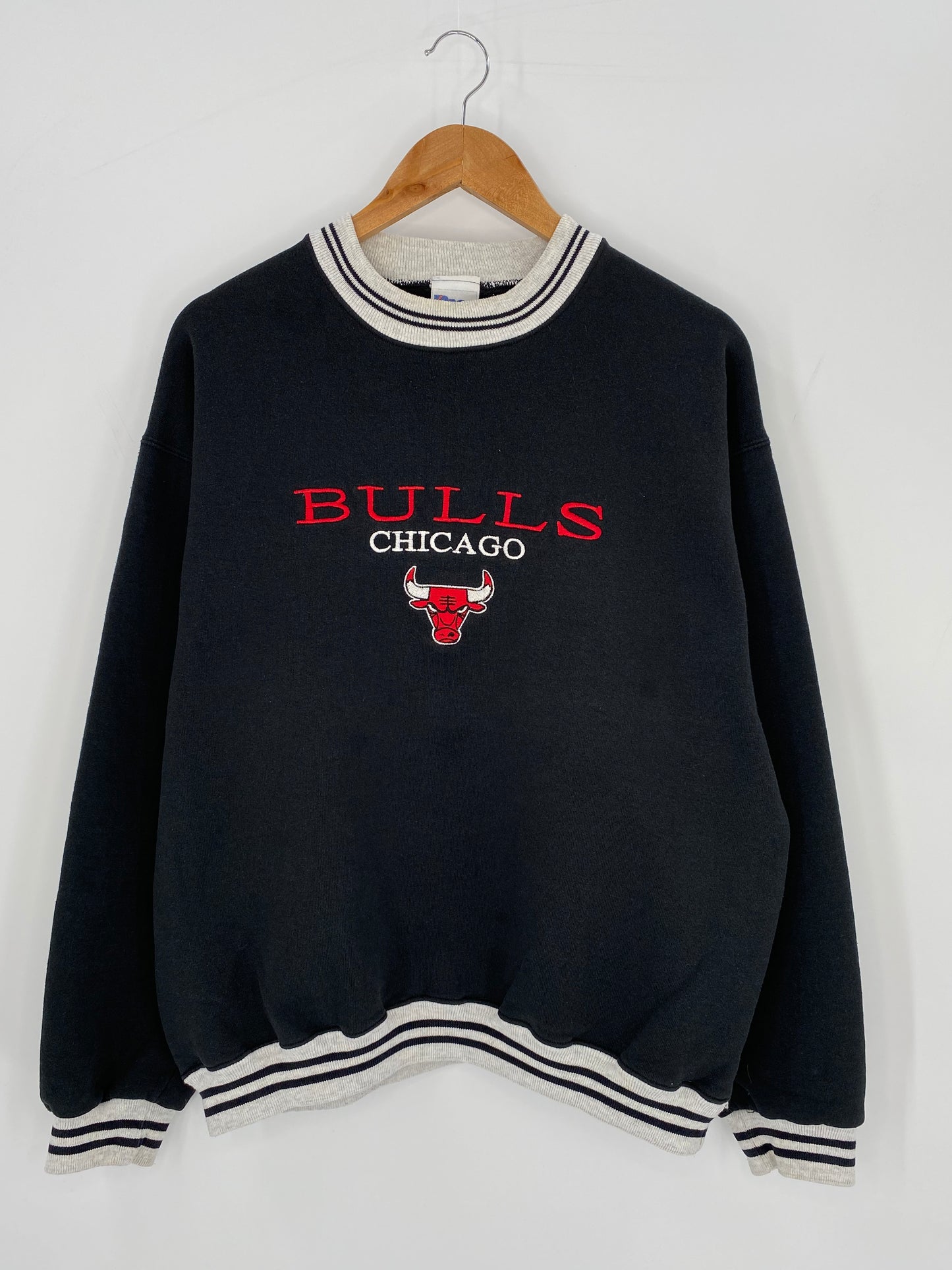 00' CHICAGO BULLS Size L Vintage NBA Sweat-shirt / 9427