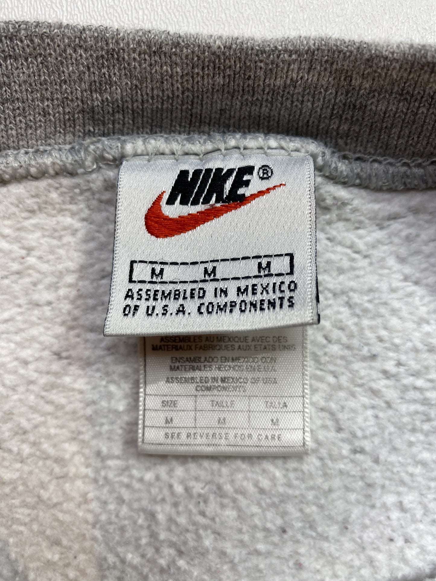 90’s NIKE Mini Swoosh Size M Vintage Sweat-Shirt / K4688