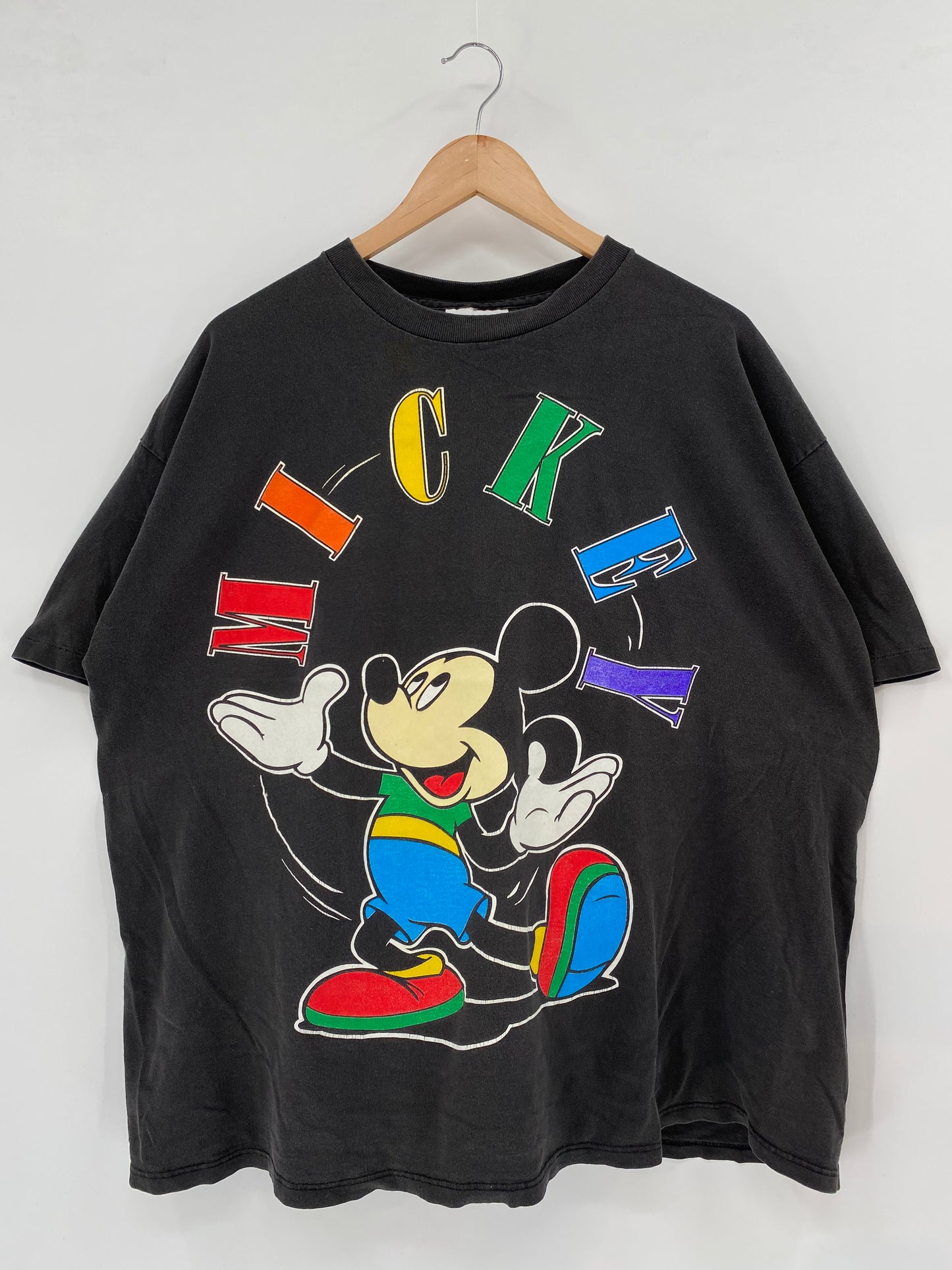 90’s DISNEY MICKEY Made in USA Size One size (Approx.XXL) T-Shirt / K1904