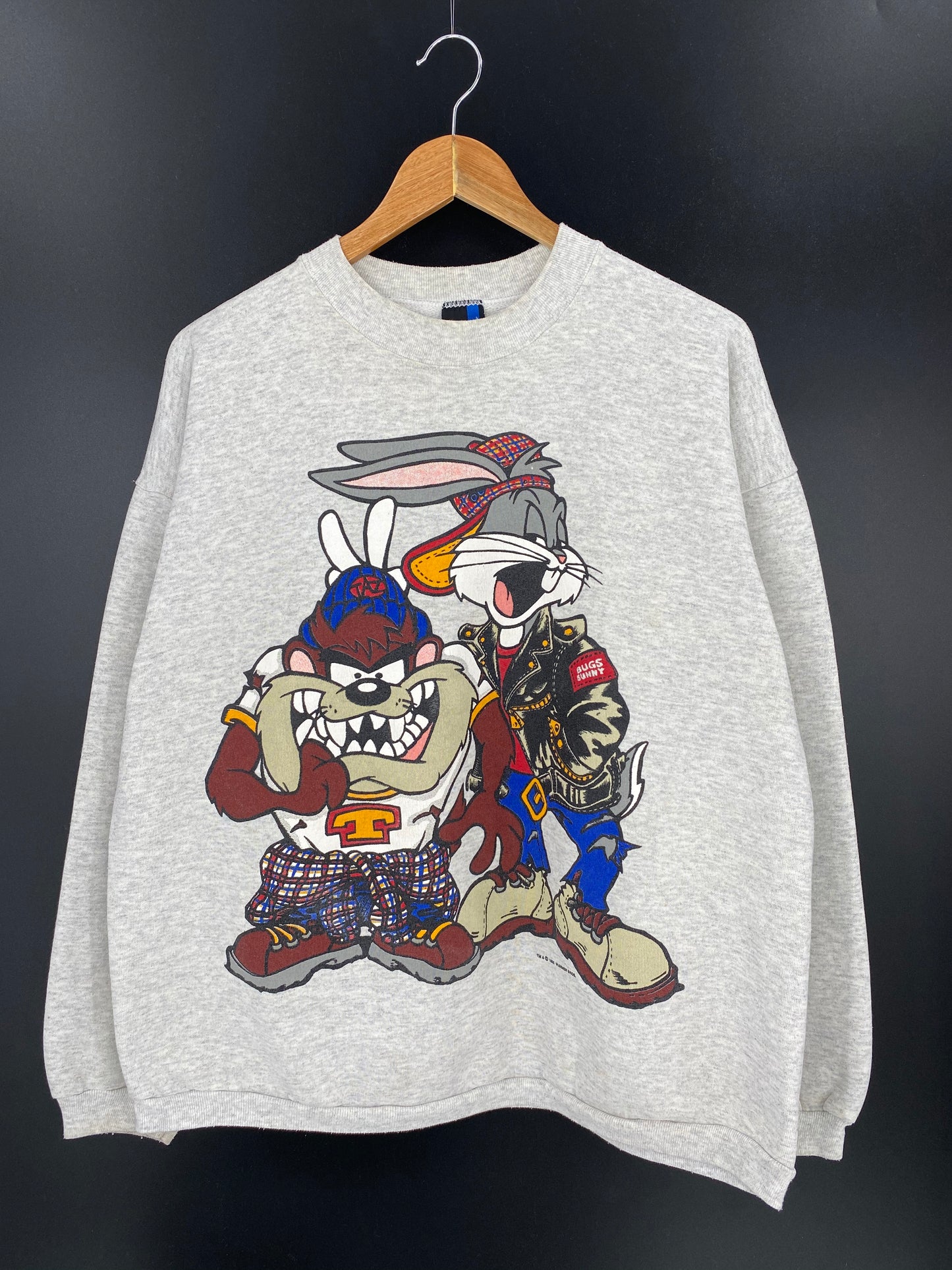 1993 LOONEY TUNES Made in USA Size XL Vintage Sweat-shirt / 9175