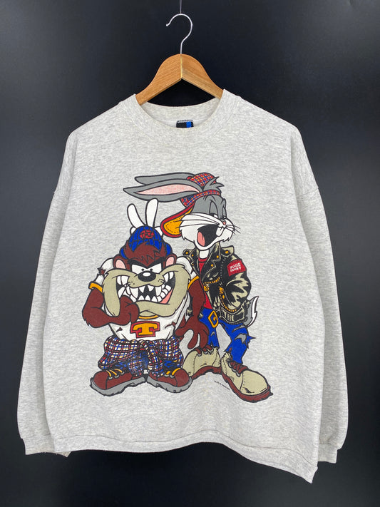 1993 LOONEY TUNES Made in USA Size XL Vintage Sweat-shirt / 9175