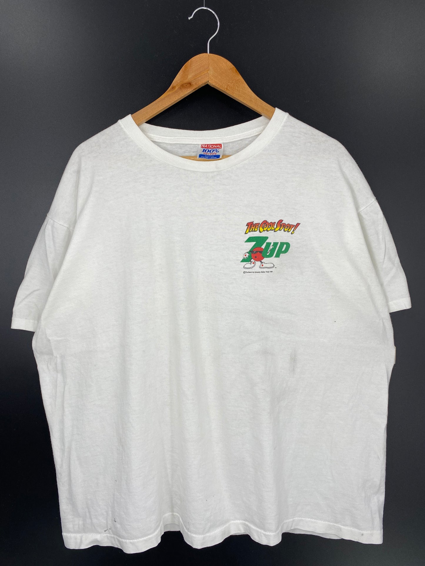 1991' 7UP Made in USA Size XL Vintage T-Shirt / K1536