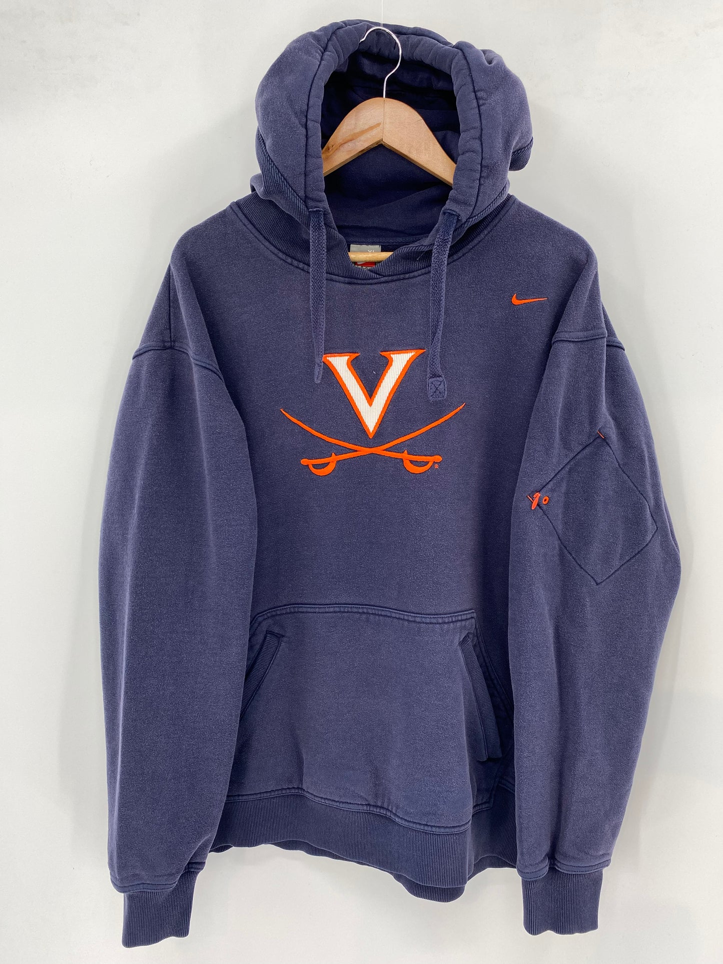 00’ NIKE VIRGINIA Size XL Vintage Hoodie Sweat-Shirts / K2998