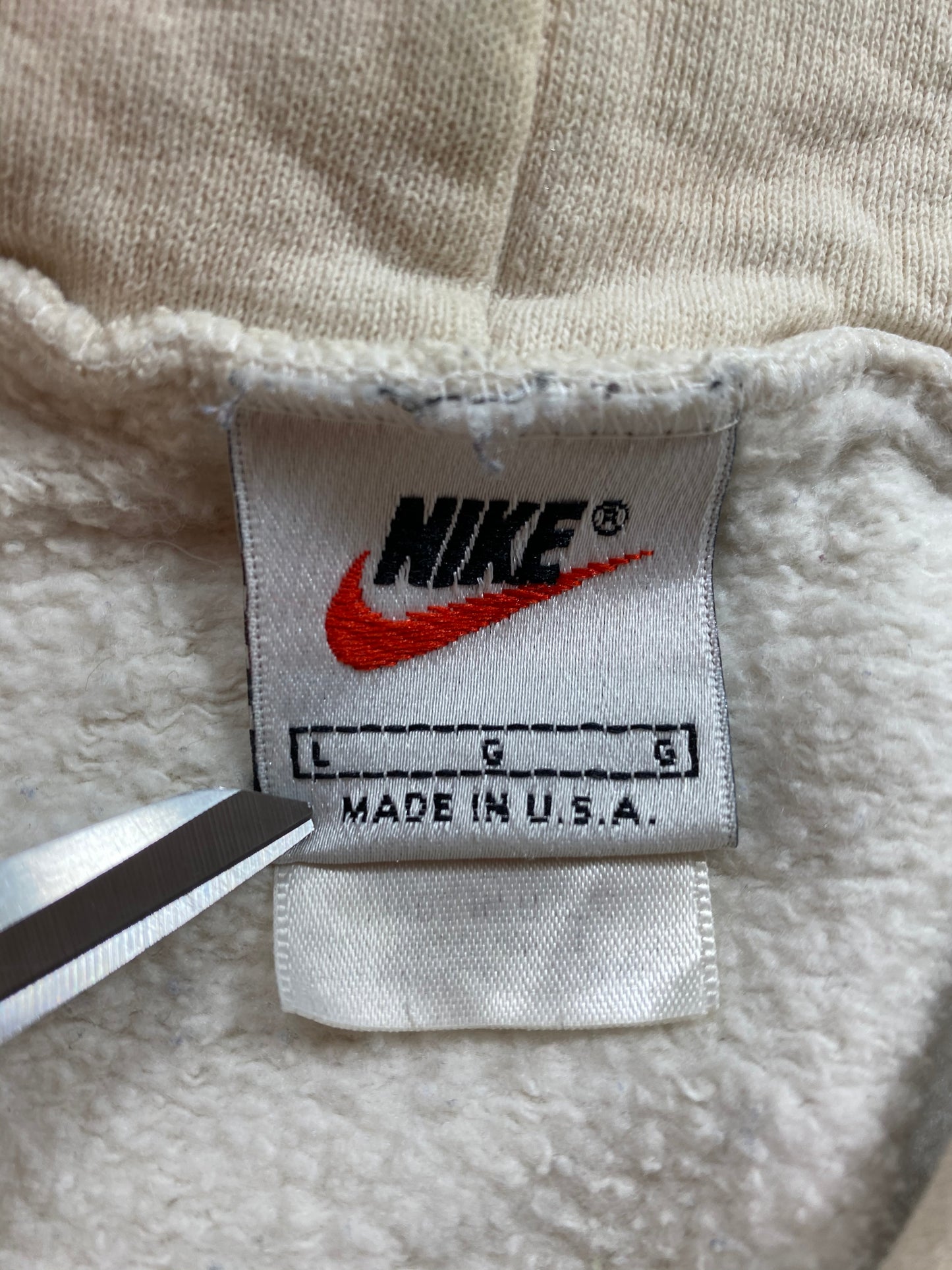 90’s NIKE Made in USA Size L Vintage Hoodie Sweat-shirt / 6724