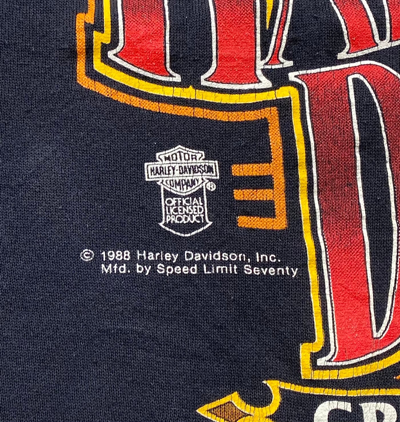 1988 HARLEY DAVIDSON Size XL Vintage Sweat-shirt  / 6033