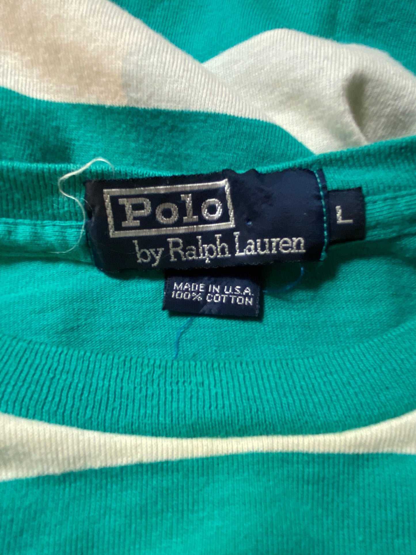 90’s POLO RALPH LAUREN Made in USA Size L Vintage T-shirt / A1162